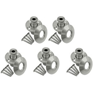 Poolzilla Stainless Steel Pool Safety Cover Anchor with Collar for Wood Decks - 1 of 4