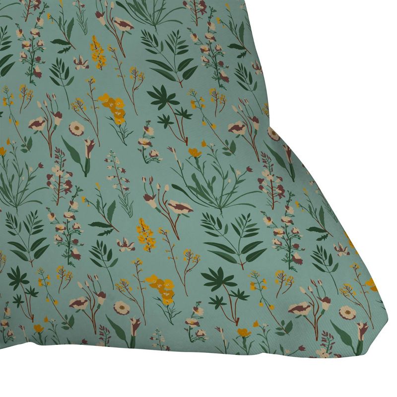 Holli Zollinger Zarah Wildflower Outdoor Throw Pillow Green - Deny Designs, 3 of 5