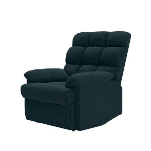 HL Home, Wall Hugger Recliner Microfiber with Square Tufted Back - 1 of 4
