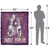 Janis Joplin Janis Gold Framed Blanket 50"x60" Woven Tapestry - 2 of 4