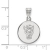 Black Bow Jewelry 14k White Gold North Carolina State Wolfpack NCAA Medium Pendant - 2 of 3