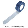 Unique Bargains Ribbon Durable Sheer Organza Polyester Peacock 1771.65"x1.57" 1 Pc - 3 of 4