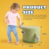 MaseiKar Kids Pouf Foot Stool Ottoman Footrest Foam Cushion Pouffe Ottoman Seat Holding Hands Seat Poufs Ottomans Cute Furniture Flexible Seating 2Pcs - 3 of 4