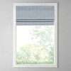 Dsvimoy Curtain Panel Cordless Basketweave Room Darkening Roman Shade for Peaceful Homes, Blue, 11.42"*5.38"*7.48" - 2 of 4