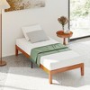 ELJGET Solid Wood Bed Frame Twin, Noise-Free Wooden Slat Support, No Box Spring Needed, Sturdy Platform Bed - 2 of 4