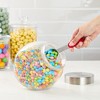Juvale Glass Glass Jar Candy Dispenser with Scoop and Stainless Steel Lid, Penny Jar for Cookies, Nuts, Dry Goods, Jelly Beans, Food Storage, 58 Oz - 2 of 4