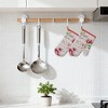REGALWOVEN Sets 2 Pcs Heat Resistant Kitchen Oven Mitts and Pot Holders for Baking - 2 of 4