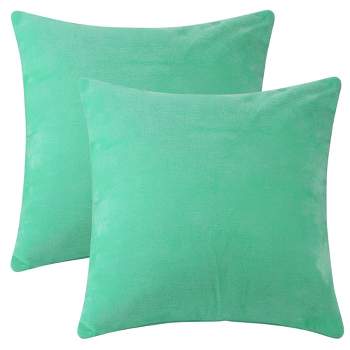 Unique Bargains Chenille Throw Solid Color Couch Sofa Home Decoration Pillow Covers 2 Pcs