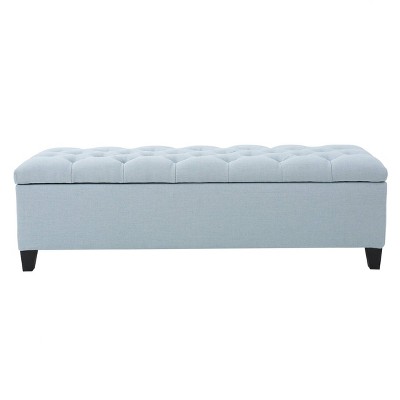 Blue on sale ottoman target