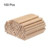 Unique Bargains Arts Crafts Garden Christmas Decoration Round Natural Wood Sticks 100 Pcs - 3 of 4