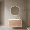 Chery Life 36" Bathroom Vanity with Sink, Wall-Mounted Bathroom Storage Cabinet with 2 Drawers, Pre-assembled, Walnut Woodgrain Color - 4 of 4