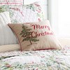 Tinsel Tidings Embroidered Birds & Trees Pillow - Levtex Home - 2 of 3