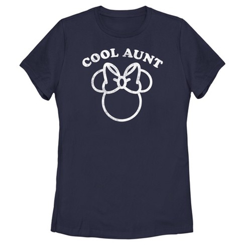 Women's Minnie Mouse Distressed Cool Aunt T-Shirt - image 1 of 4