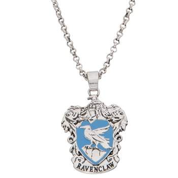 Harry Potter Womens Silver Plated House Pendant, 16 + 2''