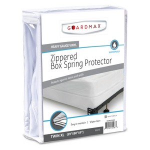 Guardmax Heavy Duty Vinyl Box Spring Cover White - 1 of 4