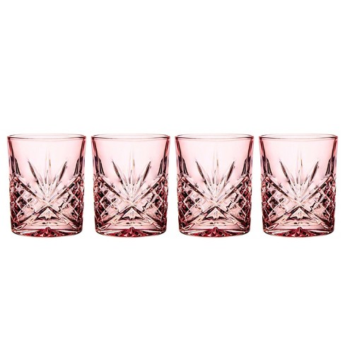 4 Cristal D'Arques Boulevard Double Old Fashioned Glasses Tumblers 3 7/8