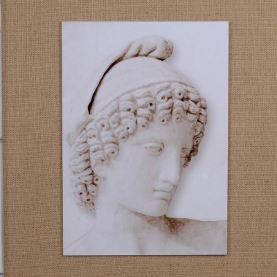 24"x30" Set of 2 Roman Bust Framed Canvas Prints