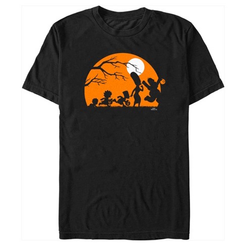 Men's The Simpsons Halloween Silhouettes Moon T-shirt - Black - X Large ...