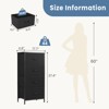 INFURNIC Vanity Tables Versatile Dresser Chest of Drawers, for Space-Saving Efficient Storage in Bedrooms and Living Areas, Black, 17.7"*11.8"*37.4" - 3 of 4
