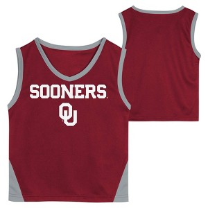 NCAA Oklahoma Sooners Toddler Boys' Sleeveless Basketball Jersey and Shorts Set - 1 of 3