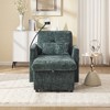 KWPZQEB Modern Recliner Chair, Upholstered Leisure Chair with Phone Bracket & Pillow, Reclining Sofa Chair with Storage for Living Room - 3 of 4