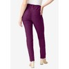 Roaman's Women's Plus Size Petite Iconic Straight Leg Jean - 3 of 4