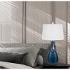 Cal Lighting Limburg 150W 3 Way Glass Table lamp with Taper Drum Fabric Shade. Priced and Sold as Pairs - 4 of 4