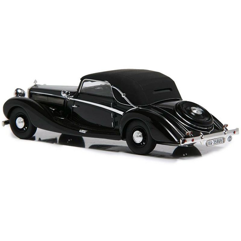 1938 Maybach SW38 Cabriolet A by Spohn (Top Up) Black Limited Edition to 250 pieces 1/43 Model Car by Esval Models, 3 of 5