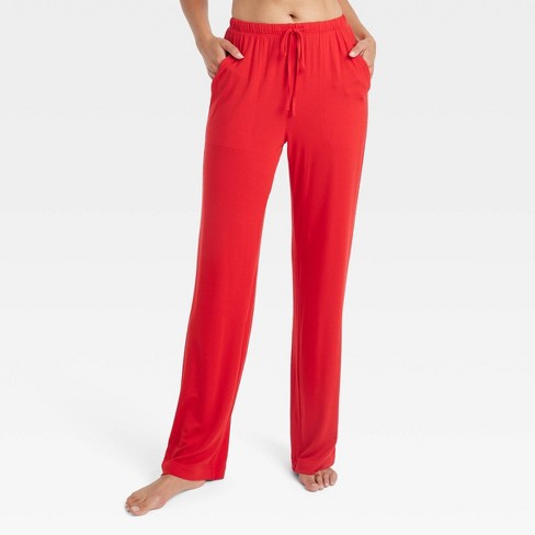 Women s Cloud Knit Pajama Pants Auden Red S Target