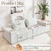 Modern 107"  Oversized Sectional Sofa Couch with Pillows for Living Room - 2 of 4