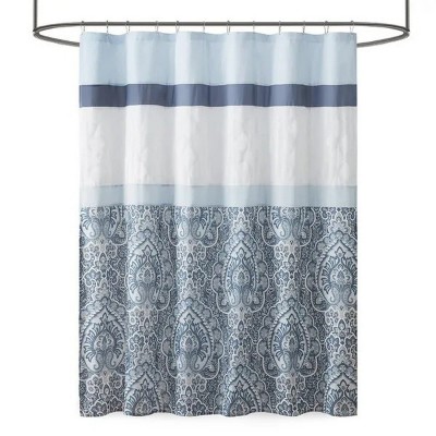 LunaLulinlk Printed and Embroidered Shower Curtain