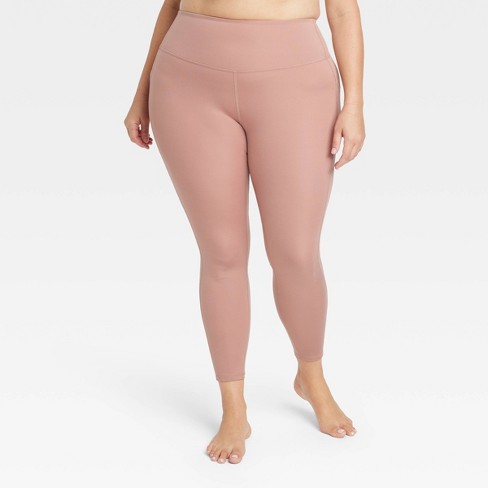 Women's Brushed Sculpt High-rise Pocketed Leggings 28 - All In Motion™  Clay Pink 2x : Target