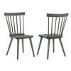 GDFStudio Rosalind Farmhouse Dining Chairs with Curved Slatted Backrest (Set of 2) - 4 of 4