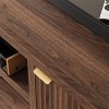 Fluted TV Stand for 80 Inch, Modern Entertainment Center with Storage - 3 of 4
