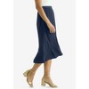 Jessica London Women's Plus Size Midi Ruffle Skirt - 4 of 4