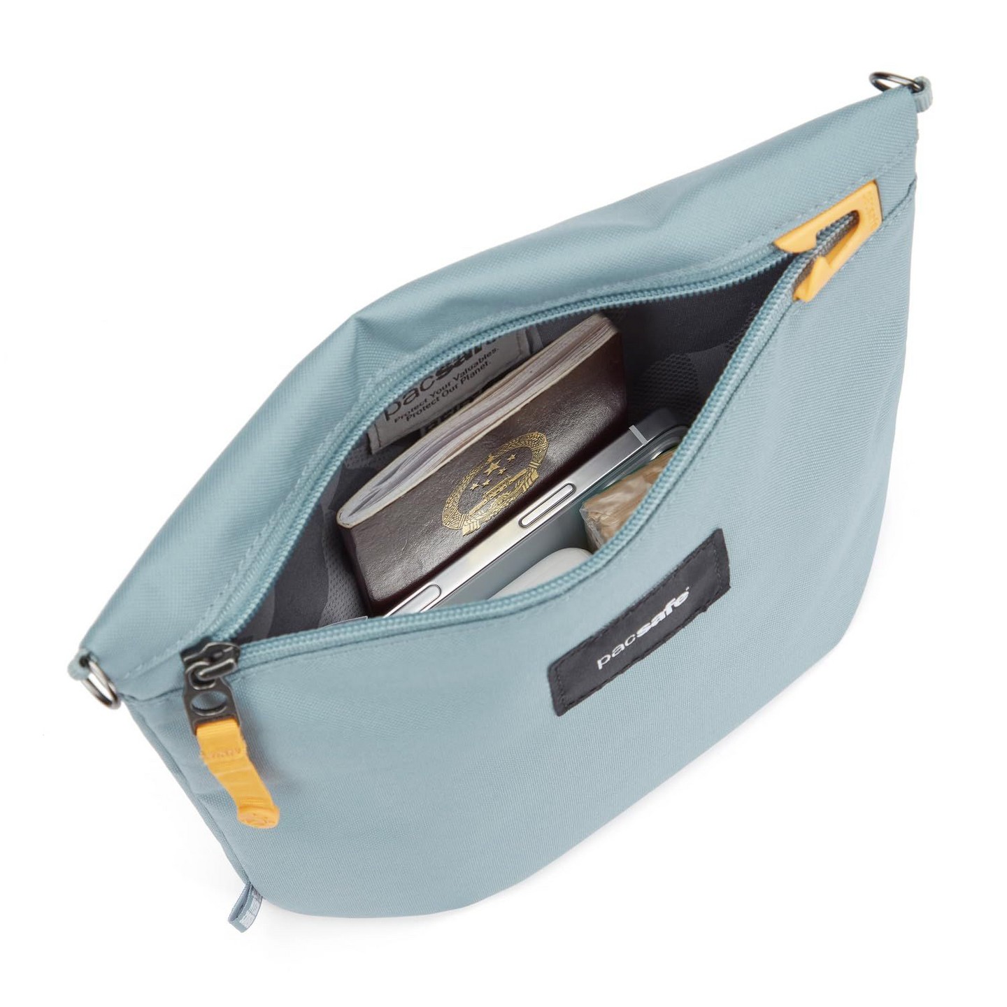 Сумка Pacsafe Go Crossbody Pouch, Fresh Mint, цвет: Мятный — фото 5