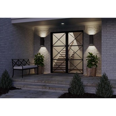 Progress Lighting 18" Black Porcelain Outdoor Wall Sconce