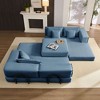 Kumasinova Modern Upholstered Sectional Sofa Couch Set, Oversized Modular Corduroy Sofa with 6 Pillows, DIY Configurable, Non-Slip Design - 2 of 4