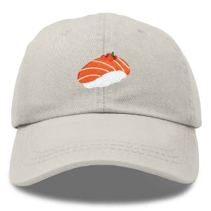 Dalix Salmon Nigiri Embroidered Sushi Cotton Dad Hat Baseball Cap Adjustable Womens - 1 of 4