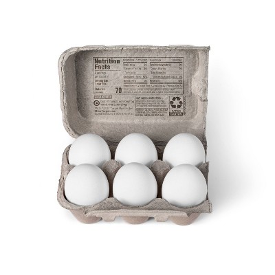 Grade A Large Eggs - 6ct - Good & Gather™