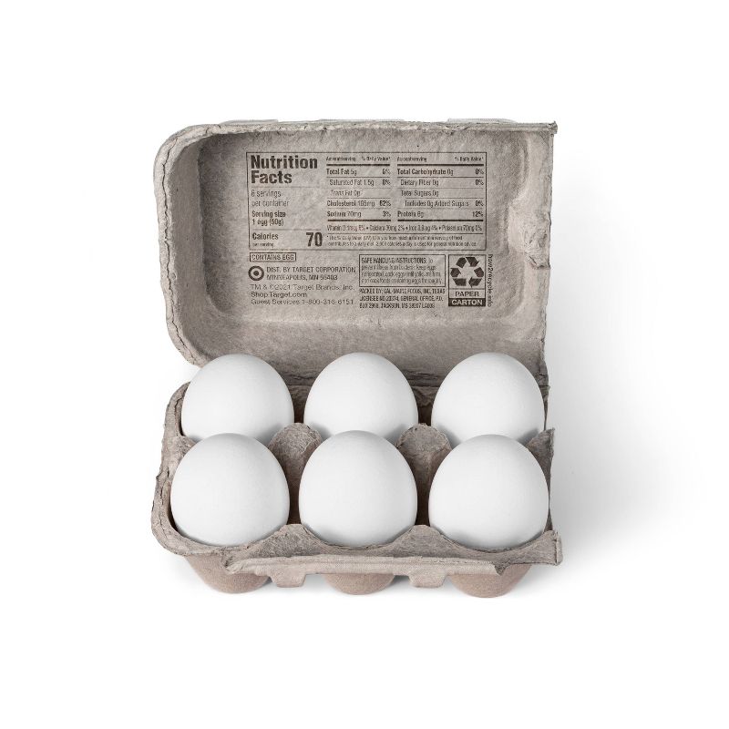 Grade A Large Eggs - 6ct - Good &#38; Gather&#8482;, 4 of 5