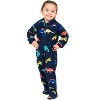Footed Pajamas - Dinosaur Kingdom Toddler Hoodie Fleece One Piece - 2 of 4