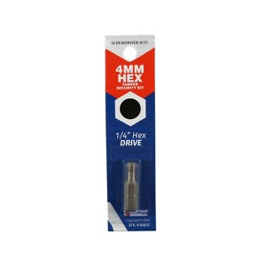 Best Way Tools Hex 4 mm X 1 in. L Tamper-Proof Security Bit Carbon Steel 1 pc - 1 of 2