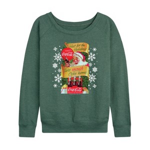Women's - Coca-Cola - Host The Holidays Lightweight French Terry Slouchy - 1 of 4
