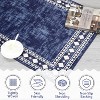 coucheta Washable Area Rug for Living Room, Multi-size Modern Bordered Non Slip Stain Resistant Non Shedding Low Pile Carpet, for Bedroom, Dining - 2 of 4