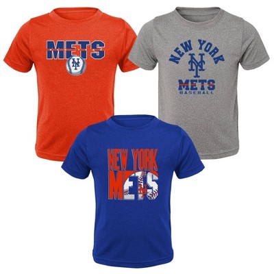 MLB New York Mets Toddler Boys' 3pk T-Shirt