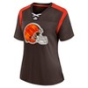 NFL Cleveland Browns Women's Short Sleeve Lace Up V-Neck Fashion Jersey - 2 of 3