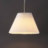 JONATHAN Y Alden 14.25" 1-Light Classic French Country Iron LED Pendant with Pleated Shade: Dimmable, ETL Listed, Adjustable Height - 2 of 4