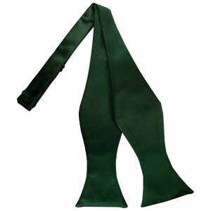 Men's Solid Color 2.75" x 4.75"  Adjustable 16" - 22" Self-Tie Bow Tie for Tuxedo & Wedding - 1 of 3