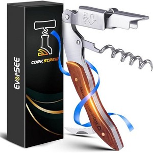 DOMETOUR 4-in-1 Corkscrew Wine Opener Bottle Wine Key Christmas Birthday Gift House Warming Gifts - 1 of 4